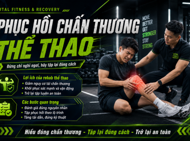 Phục hồi chấn thương thể thao: Đừng chỉ nghỉ ngơi, hãy tập lại đúng cách
