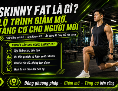 Skinny fat là gì? Lộ trình giảm mỡ, tăng cơ cho người mới