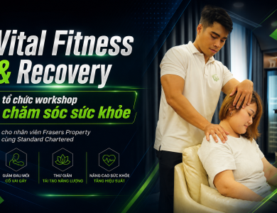 Vital Fitness & Recovery tổ chức workshop chăm sóc sức khỏe cho nhân viên Frasers Property cùng Standard Chartered